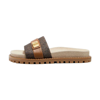 (W) MICHAEL KORS Padma Slipper 'Monogram Brown'