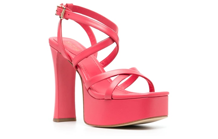 (W) MICHAEL KORS Paola 'Coral Pink Buckle High Heel' 圖 2