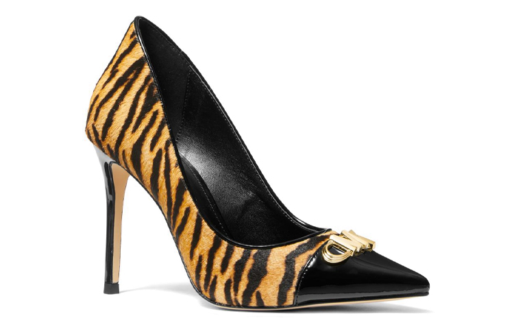 (W) MICHAEL KORS Parker High Heel 'Tiger Print Black Yellow' 圖 2