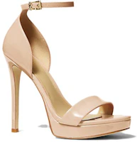 Lookbook (W) Sandalias de Moda Confort de Cuero Charol MICHAEL KORS 'Beige' 40S2JOHA1A1716
