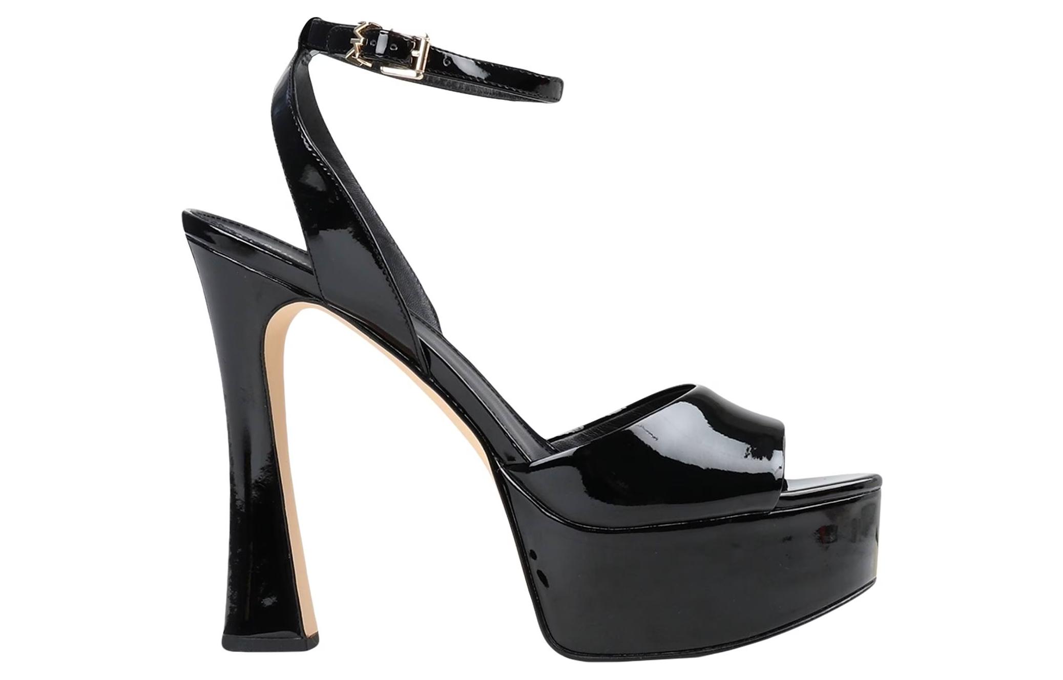 (W) MICHAEL KORS Patent Leather Fashion Slide 'Black' 圖 2