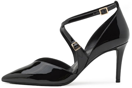 (W) 迈克高仕黑色漆皮尖头扣带高跟鞋 40F1ADMP1A001 Buy (W) 迈克高仕黑色漆皮尖头扣带高跟鞋 40F1ADMP1A001