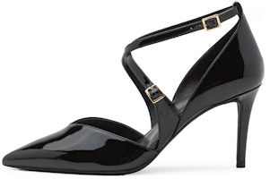 (Women) MICHAEL KORS Patent Leather Pointed Toe Buckle High Heels 'Black' 40F1ADMP1A001 (Women) MICHAEL KORS Patent Leather Pointed Toe Buckle High Heels 'Black' 40F1ADMP1A001