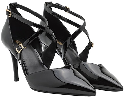 MICHAEL KORS 漆皮 尖頭搭扣 細跟高跟鞋 7.5cm 女款 黑色 Order MICHAEL KORS 漆皮 尖頭搭扣 細跟高跟鞋 7.5cm 女款 黑色