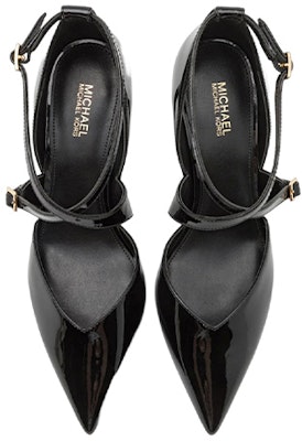 MICHAEL KORS 漆皮 尖頭搭扣 細跟高跟鞋 7.5cm 女款 黑色 Lookbook MICHAEL KORS 漆皮 尖頭搭扣 細跟高跟鞋 7.5cm 女款 黑色