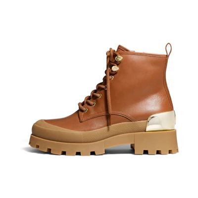 (W) MICHAEL KORS Payton Ankle Boot 'Brown Leather Fashion'