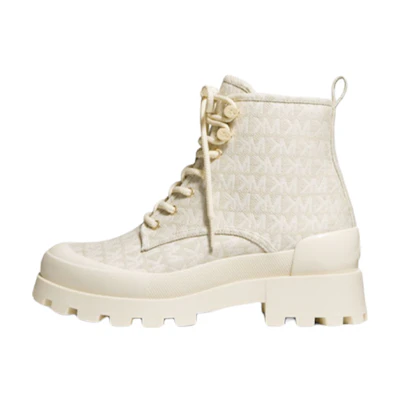(W) MICHAEL KORS Payton Boot 'Logo Jacquard White'