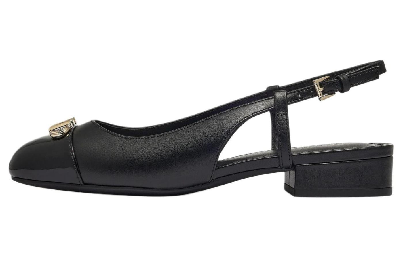 (Women) Michael Kors Perla Black Leather Casual Slip-On Shoes 40S4PLFP2A001