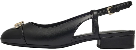(Women) Michael Kors Perla Black Leather Casual Slip-On Shoes 40S4PLFP2A001 (Women) Michael Kors Perla Black Leather Casual Slip-On Shoes 40S4PLFP2A001