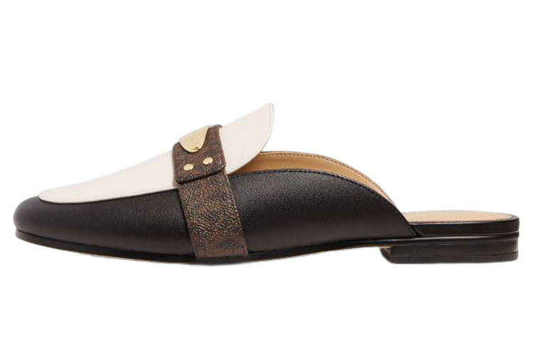 (Women) MICHAEL KORS Plate 'Colorblock Mule Sandal Black' 40T2MKFP2L064