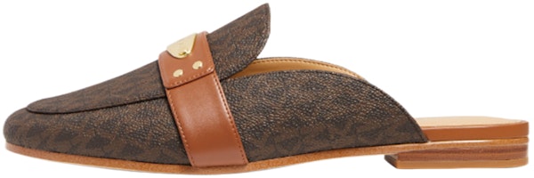 (Women) MICHAEL KORS Plate 'Logo Mule Sandal - Dark Brown' 40T2MKFP1B212 (Women) MICHAEL KORS Plate 'Logo Mule Sandal - Dark Brown' 40T2MKFP1B212