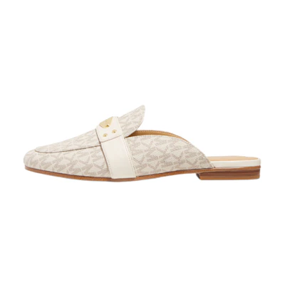 (W) MICHAEL KORS Plate Mule 'Logo Blossom White'