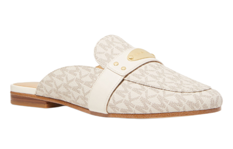 (W) MICHAEL KORS Plate Mule 'Logo Blossom White' 圖 3