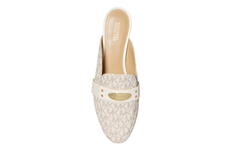 (W) MICHAEL KORS Plate Mule 'Logo Blossom White' 圖 4