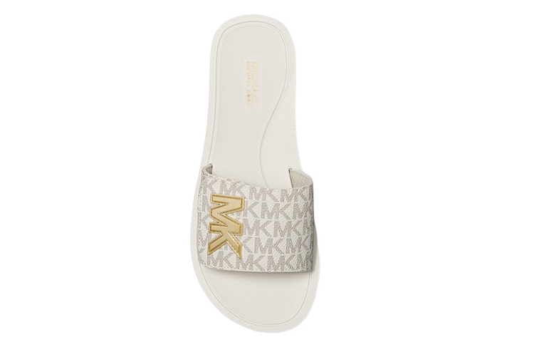 (W) MICHAEL KORS Platform Sandal 'Fashion Logo White' 圖 4
