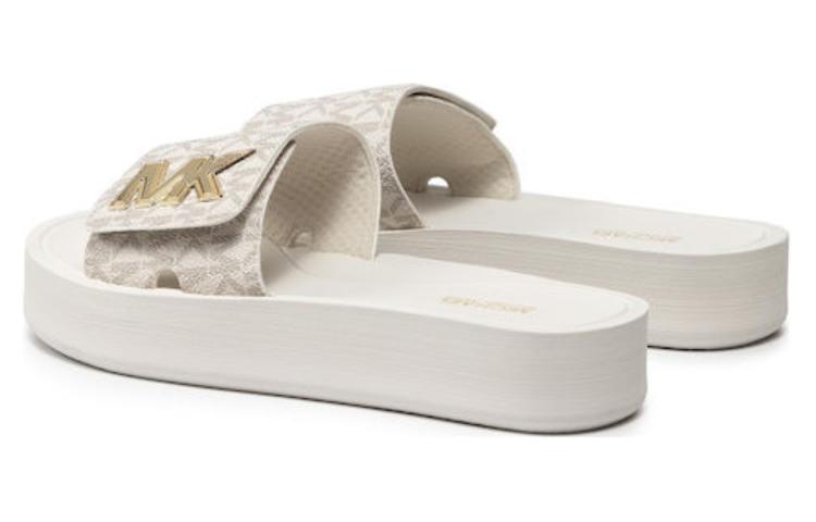 (W) MICHAEL KORS Platform Sandal 'Fashion Logo White' 圖 5