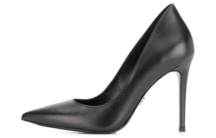 (Women) MICHAEL KORS Pointed Toe Slip-On Stiletto Heels 'Black' 40F9KEHP4L001