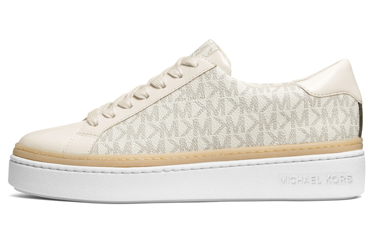 (Women) MICHAEL KORS Poppy Lace-Up 'Vanilla White and Milk White' 43T1POFS2B132