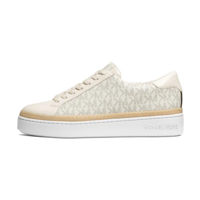 (W) MICHAEL KORS Poppy Lace-Up 'Vanilla White and Milk White'