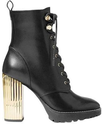 (Women) MICHAEL KORS Porter Leather Lace-Up Boot 'Black' 40R2POHE6L Order (Women) MICHAEL KORS Porter Leather Lace-Up Boot 'Black' 40R2POHE6L