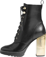 (Women) MICHAEL KORS Porter Leather Lace-Up Boot 'Black' 40R2POHE6L (Women) MICHAEL KORS Porter Leather Lace-Up Boot 'Black' 40R2POHE6L
