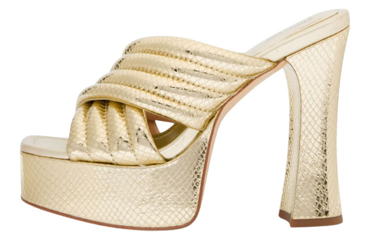 (Women) MICHAEL KORS Portia Sandal 'Gold Open-Toe' 40F3POHS2M0705