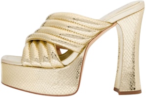 (Women) MICHAEL KORS Portia Sandal 'Gold Open-Toe' 40F3POHS2M0705 (Women) MICHAEL KORS Portia Sandal 'Gold Open-Toe' 40F3POHS2M0705