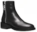 Lookbook (W) MICHAEL KORS Regan Sepatu Boot Kulit Ritsleting Datar 'Hitam' 40F3RGME5L001