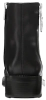 Shop MICHAEL KORS 麥克高仕 Regan 皮革 圓頭拉鏈平底 短靴 女款 黑色