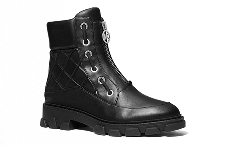 (W) MICHAEL KORS Ridley Boot 'Black Logo Leather' 圖 2