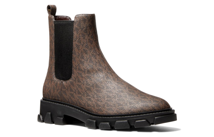 (W) MICHAEL KORS Ridley Chelsea Boot 'Logo Print Brown' 圖 3