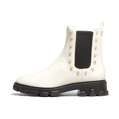 (W) MICHAEL KORS Ridley Chelsea Boot 'Studded White'