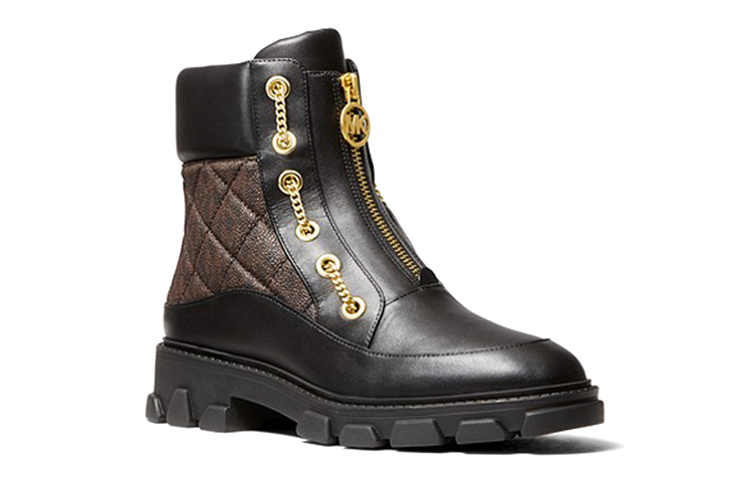 (W) MICHAEL KORS Ridley Leather Ankle Boot 'Black Brown' 圖 2