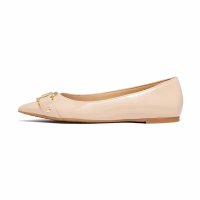 (W) MICHAEL KORS Rory 'Beige Ballet Flat'