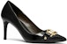 (W) MICHAEL KORS Rory 'Monogram Hitam Stiletto' 40F2ROMP4A001
