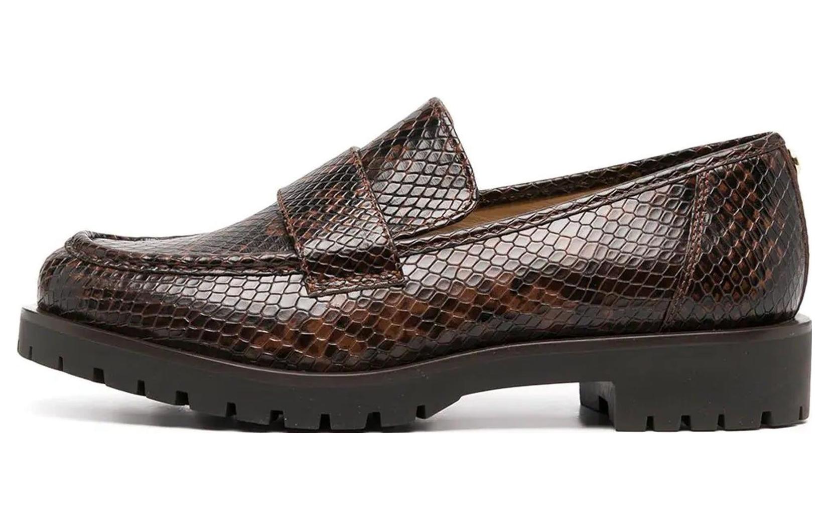 (W) MICHAEL KORS Round-Toe Slip-On Loafer 'Brown'