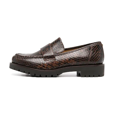 (W) MICHAEL KORS Round-Toe Slip-On Loafer 'Brown'