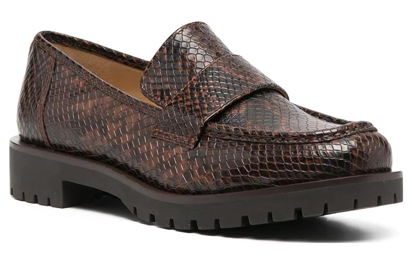 (W) MICHAEL KORS Round-Toe Slip-On Loafer 'Brown' 圖 2