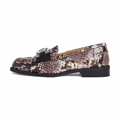 (W) MICHAEL KORS Round-Toe Slip-On Loafers 'Black'