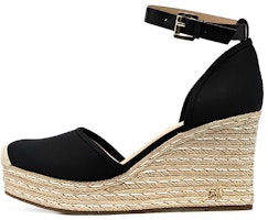 (Women) MICHAEL KORS Round Toe Buckle Wedge High Heel 'Beige Black' 40S9KNMS2D (Women) MICHAEL KORS Round Toe Buckle Wedge High Heel 'Beige Black' 40S9KNMS2D