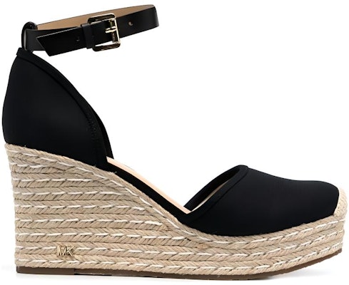 (Women) MICHAEL KORS Round Toe Buckle Wedge High Heel 'Beige Black' 40S9KNMS2D Order (Women) MICHAEL KORS Round Toe Buckle Wedge High Heel 'Beige Black' 40S9KNMS2D