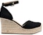 (Women) MICHAEL KORS Round Toe Buckle Wedge High Heel 'Beige Black' 40S9KNMS2D