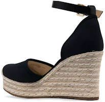 Shop (W) MICHAEL KORS Tacón Alto Cuña Punta Redonda Hebilla 'Beige Negro' 40S9KNMS2D