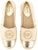 (W) MICHAEL KORS Kasut Sarung Hujung Bulat 'Beige Fisherman' 40S3KNFP2D740