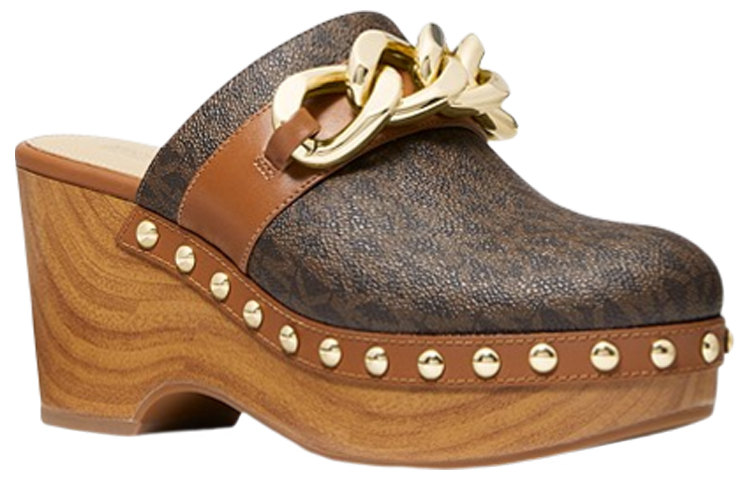 (W) MICHAEL KORS Scarlett 'Embellished Logo Brown' 圖 2