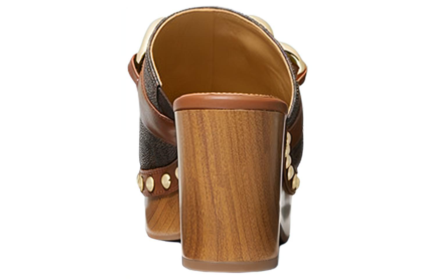 (W) MICHAEL KORS Scarlett 'Embellished Logo Brown' 圖 3