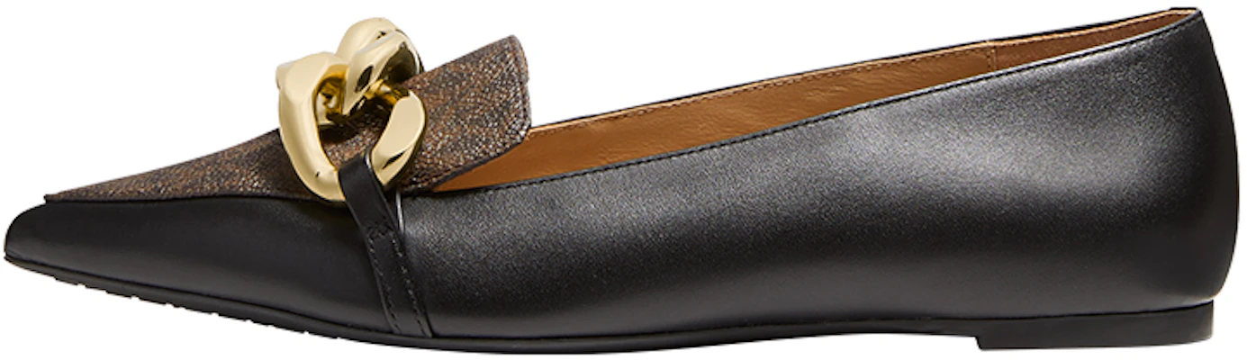 (W) MICHAEL KORS Scarlett Ballet Flat 'Hitam dan Cokelat' 40F1SCFP1L007 Buy (W) MICHAEL KORS Scarlett Ballet Flat 'Hitam dan Cokelat' 40F1SCFP1L007
