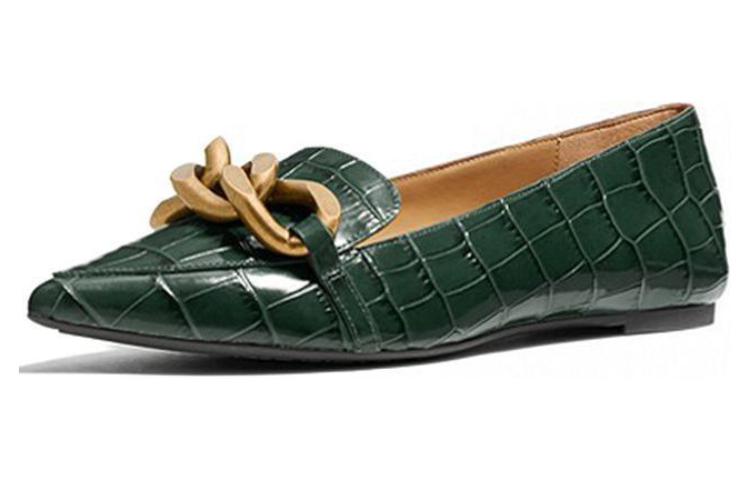 (W) MICHAEL KORS Scarlett Flat 'Green Croc Embossed' 圖 3