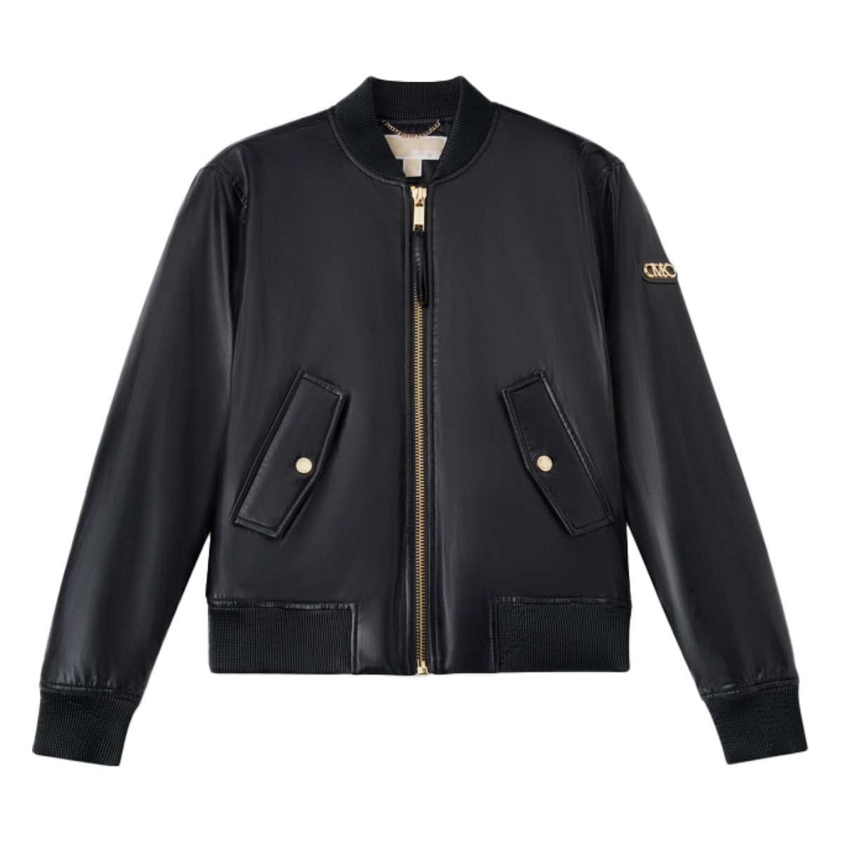 Order (W) 迈克高仕纯色拉链夹克 黑色 MF320BK5TR-001