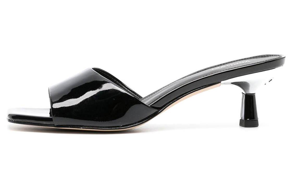 Buy (W) MICHAEL KORS Sandal Hak Blok Jempol Kotak 5.5cm 'Hitam Klasik' 40R3AMMS1A001